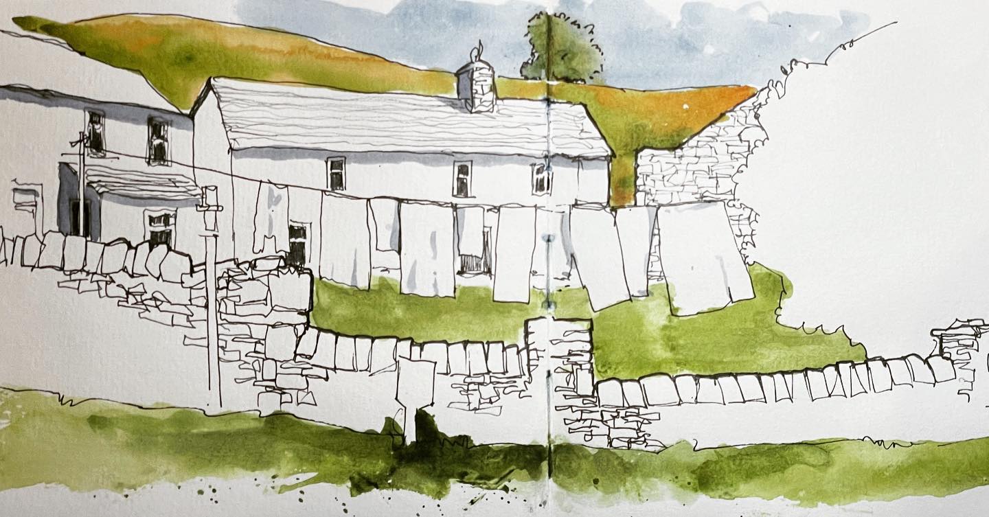 Sketching in the City Centre workshop at Calder Graphics, Huddersfield