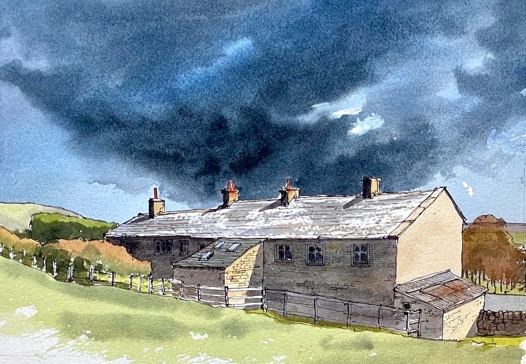 Pen and Wash workshop at Just Makers,in their new home -  Skipton